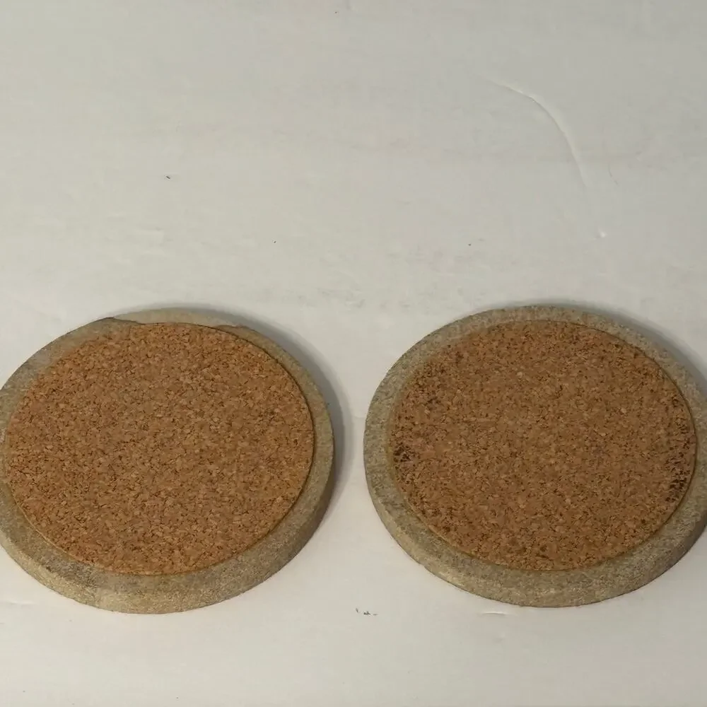 USMC Stone Drink Coasters Set of Two Marine Corps Military Memorabilia